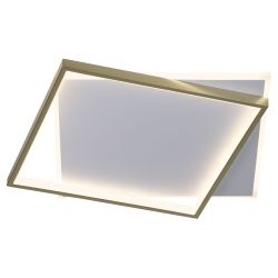 Светильник потолочный светодиодный ЭРА Модерн Lima CLL-1-82 3K-6,5K RC WH+GD с ДУ белый-золото