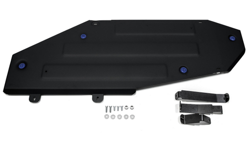 Защита топливного бака Rival для Lexus LX III рестайлинг (V - 5.7) 2012-2015/Lexus LX III рестайлинг (V - 4.5D; 5.7) 2015-н.в./Toyota Land Cruiser 200 рестайлинг (V - 4.5D; 4.6) 2012-2021, сталь 3 мм, с крепежом, штампованная, 2111.9515.1.3