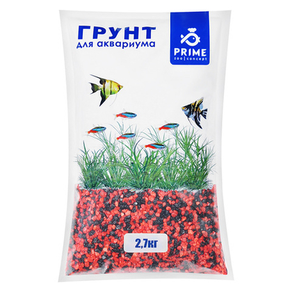 Prime Грунт Бордо+Черный 3-5 мм, 2,7кг