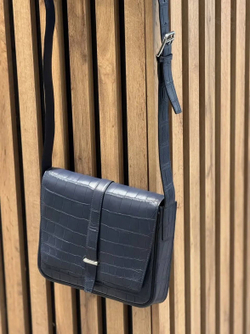 Сумка через плечо Hermes Steve Light Junior из кожи крокодила
