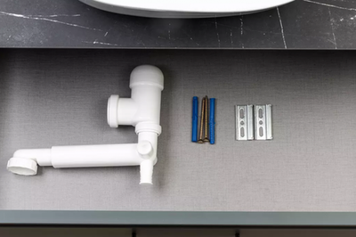 Тумба под раковину La Fenice Cubo Blu Grigio TWIN синяя 90 FNC-01-CUB-BG-90-2