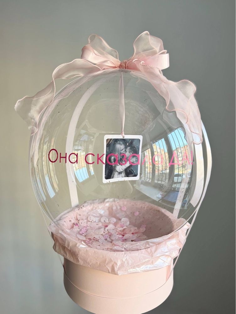 Шляпная коробка на девичник "Она сказала ДА" фото №5032