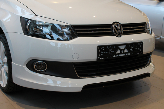 Юбка переднего бампера Volkswagen Polo 2010-2015