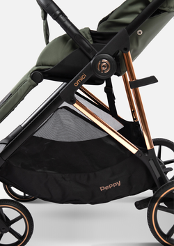 Peppy Коляска прогулочная Amici (Green) рама Black