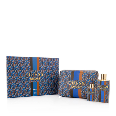 Guess Amore Capri EDT 100 ml + EDT MINI 7,5 ml + Cosmetic bag (unisex) 1 pcs