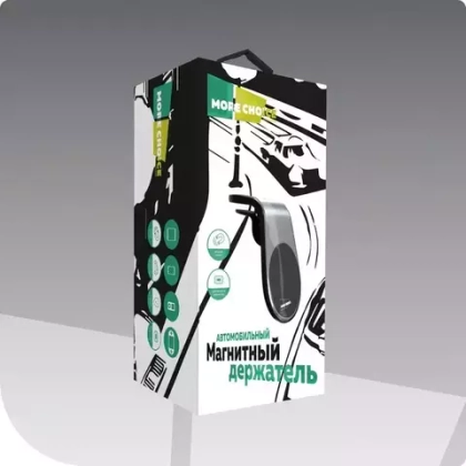 Держатель авто магнитный More choice C04 silver