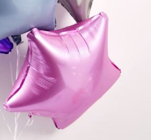 Ag Шар Звезда 18''/46 см, Мистик, Фламинго, Сатин (БГ-15)