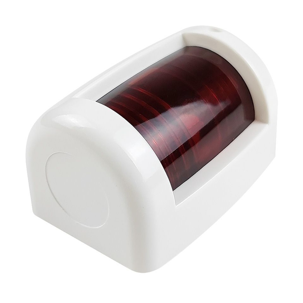 Навигационный огонь светодиодный красный, белый корпус, 59х42х43 мм (10269216)