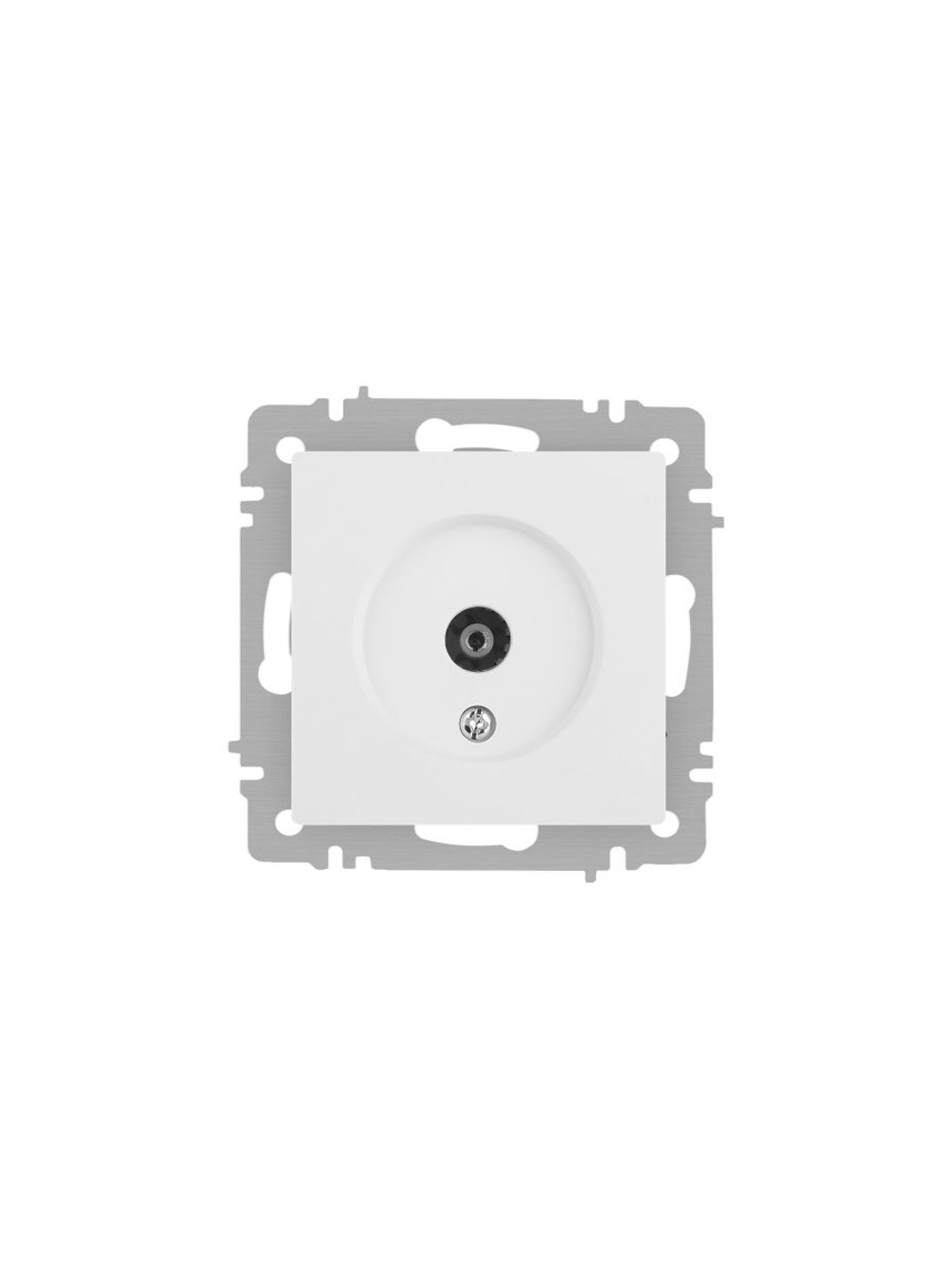 Розетка телевизионная одиночная TV СП Accent 6-301-01М IP20 бел. матов. Intro Б0063603