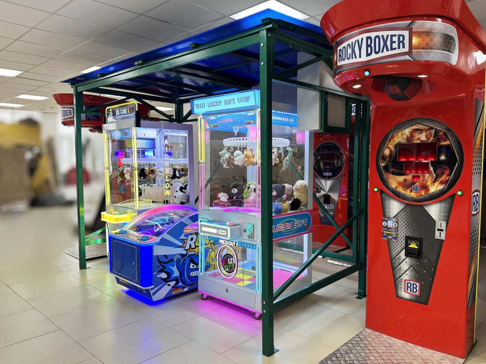 Навес с солнечными батареями на 5 автоматов