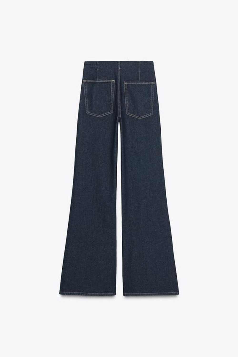 ZARA ДЖИНСЫ Z1975 КЛЕШ С ВЫСОКОЙ ПОСАДКОЙ, СИНИЙ