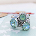 Серьги Qudo Creole TIVOLA small (S/P) Silky sage delite 310692