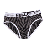 Набор из 4 мужских трусов-брифов в тонкую полоску (Размер: 5X) (Цвет: разноцветный)