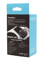 Автомобильный FM-трансмиттер S4 Bluetooth (черный)