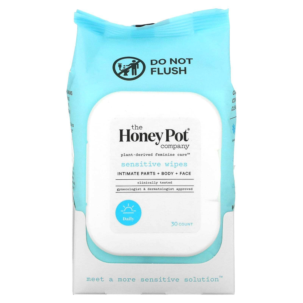 The Honey Pot Company, Салфетки для чувствительной кожи, 30 шт.
