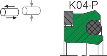 Уплотнение поршня K04-P