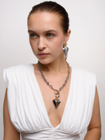 Серьги "Elongate brutal star" Bicolor
