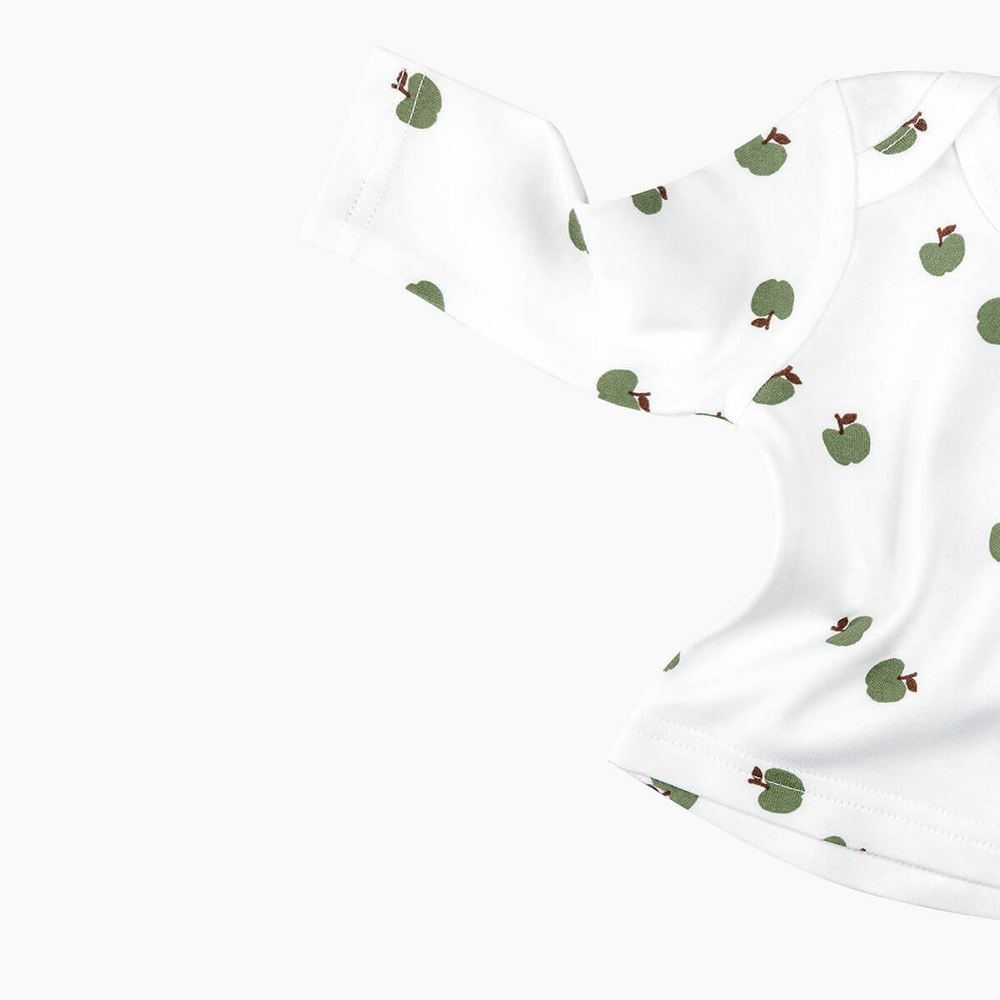 Футболка с длинным рукавом Mjölk Яблочки, уценка