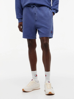 Шорты Tommy Jeans Waffled Beach Garment Dyed Blue Storm