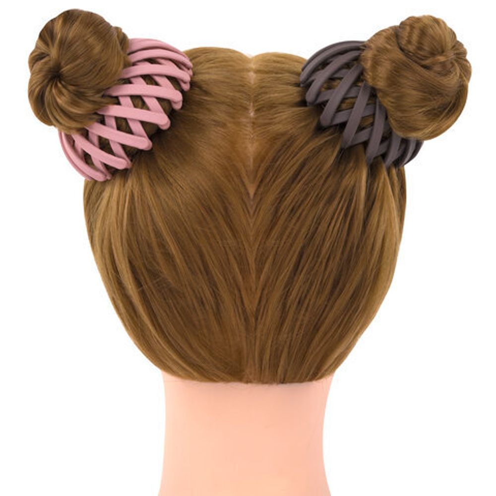 Заколка для волос, для хвоста и пучка, диаметр 6 см, soft-touch, АССОРТИ, MONTE VITA, 457127