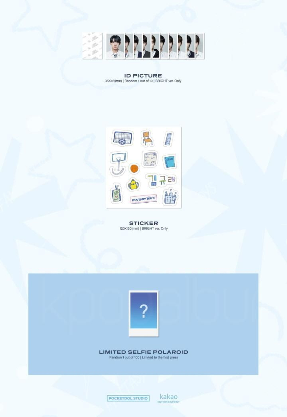 Альбом FANTASY BOYS - MAKE SUNSHINE 3rd Mini Album 2 Version SET