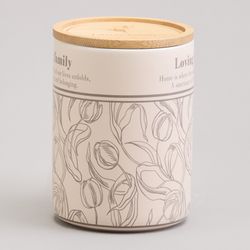 КРУЖКА LEFARD 400МЛ С БАМБУКОВОЙ КРЫШКОЙ "SWEET HOME" 8*10.9CM