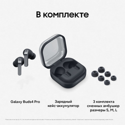 Наушники Samsung Galaxy Buds4 Pro, Черный (Black)