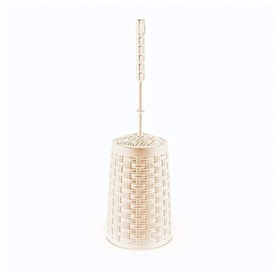 Длинный Ёршик для туалета РАТТАН крем