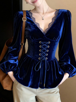 Бархатная блузка