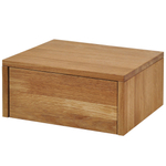 Парящая прикроватная тумба навесная Дольче Вита из массива дуба с выдвижным ящиком 1 шт