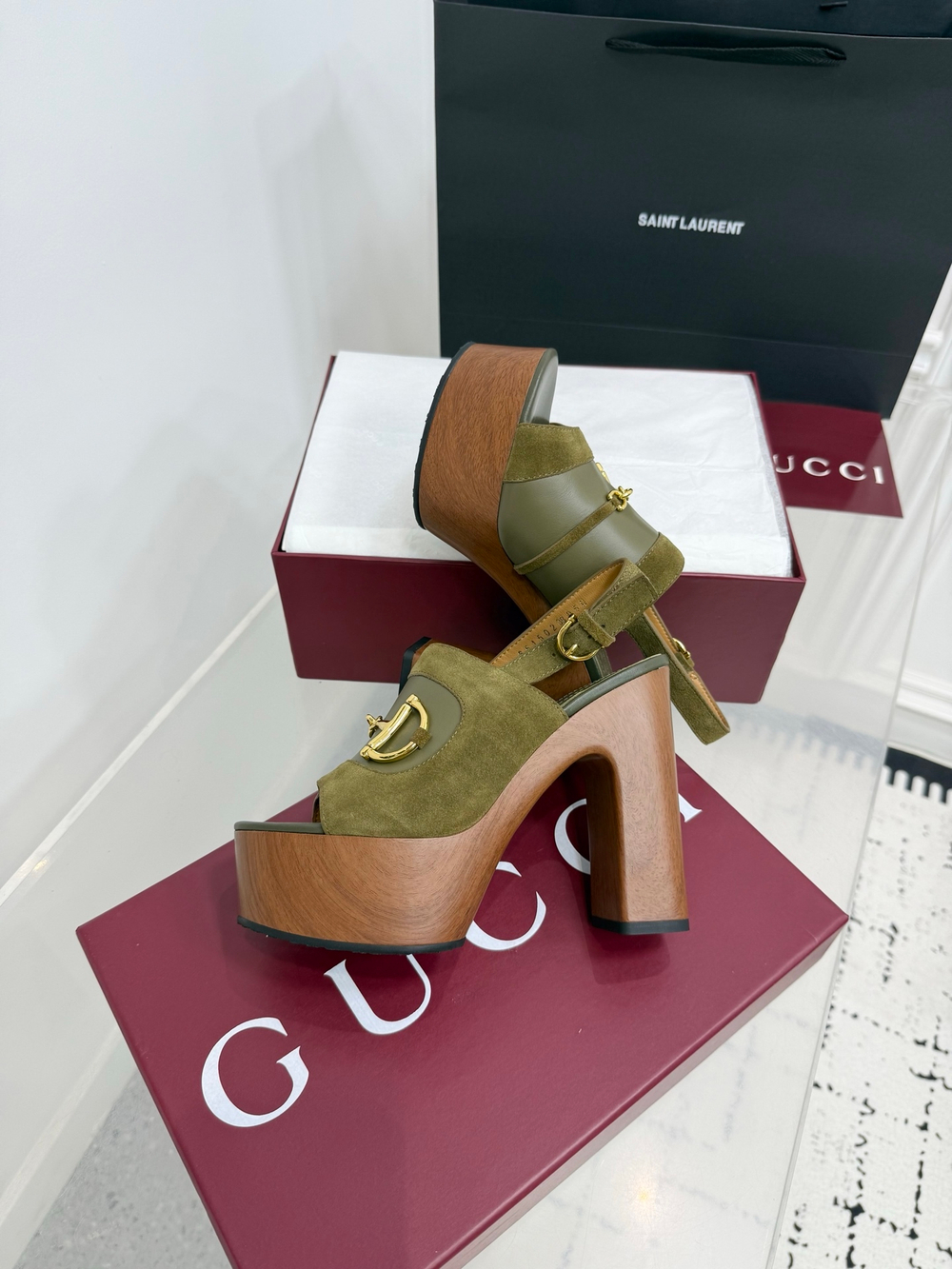 Gucci Horsebit Platform Sandal