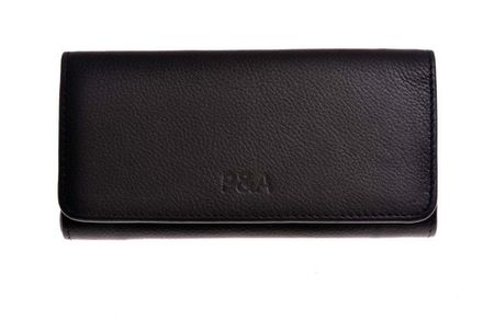 Кисет P&A для самокруток, натуральная кожа, черный C0017-Black
