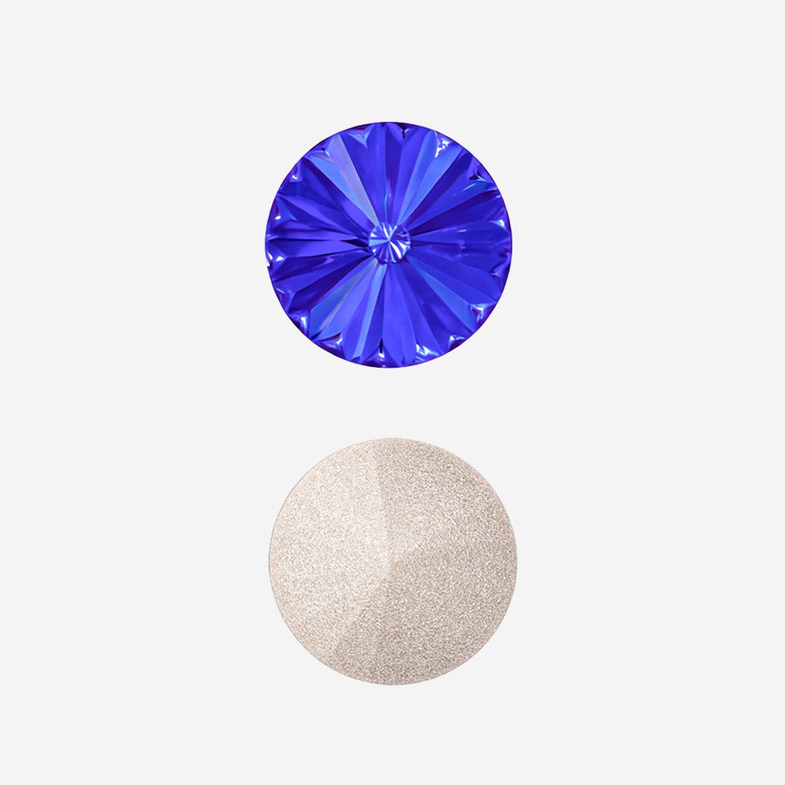 Кристалл Риволи (Rivoli), оттенок "Сапфир"/"Sapphire", 10мм