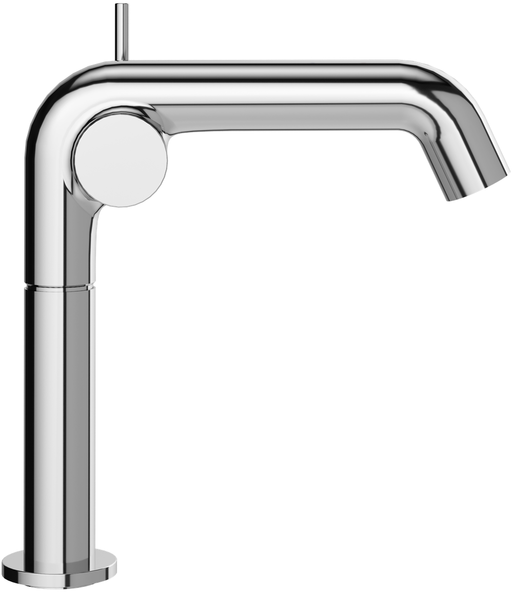 Смеситель для раковины STWORKI Лунд S25010CR + донный клапан SD-001CR хром