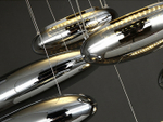 Потолочный дизайнерский светильник  Mercury by Artemide (8 плафонов)