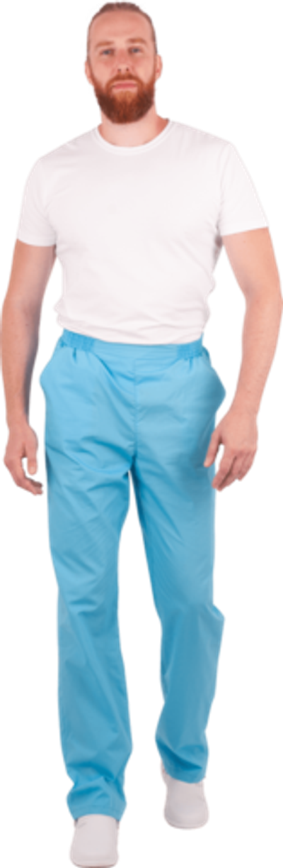Брюки, голубые, мужские