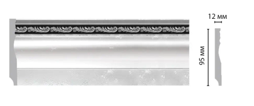Плинтус напольный DECOMASTER 153-63 ДМ (95*12*2400 мм)