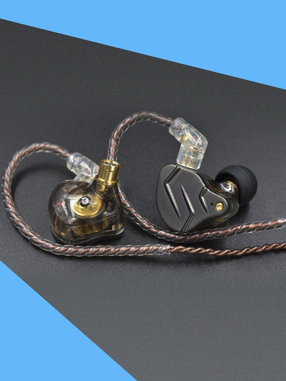 Наушники KZ ZSN PRO with mic gray