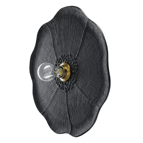 Светильник настенный wildflower, D46 см, черный