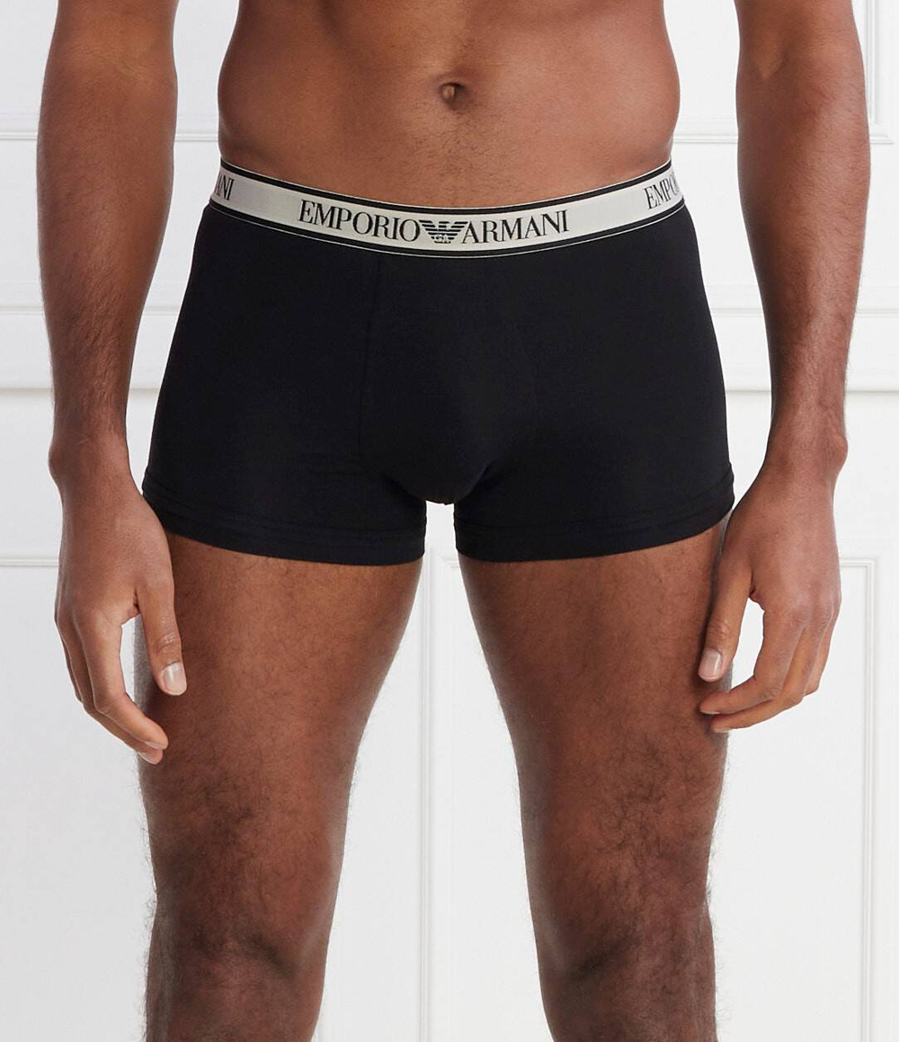 Трусики-боксеры 3шт. Emporio Armani - черный(111357 4R717)
