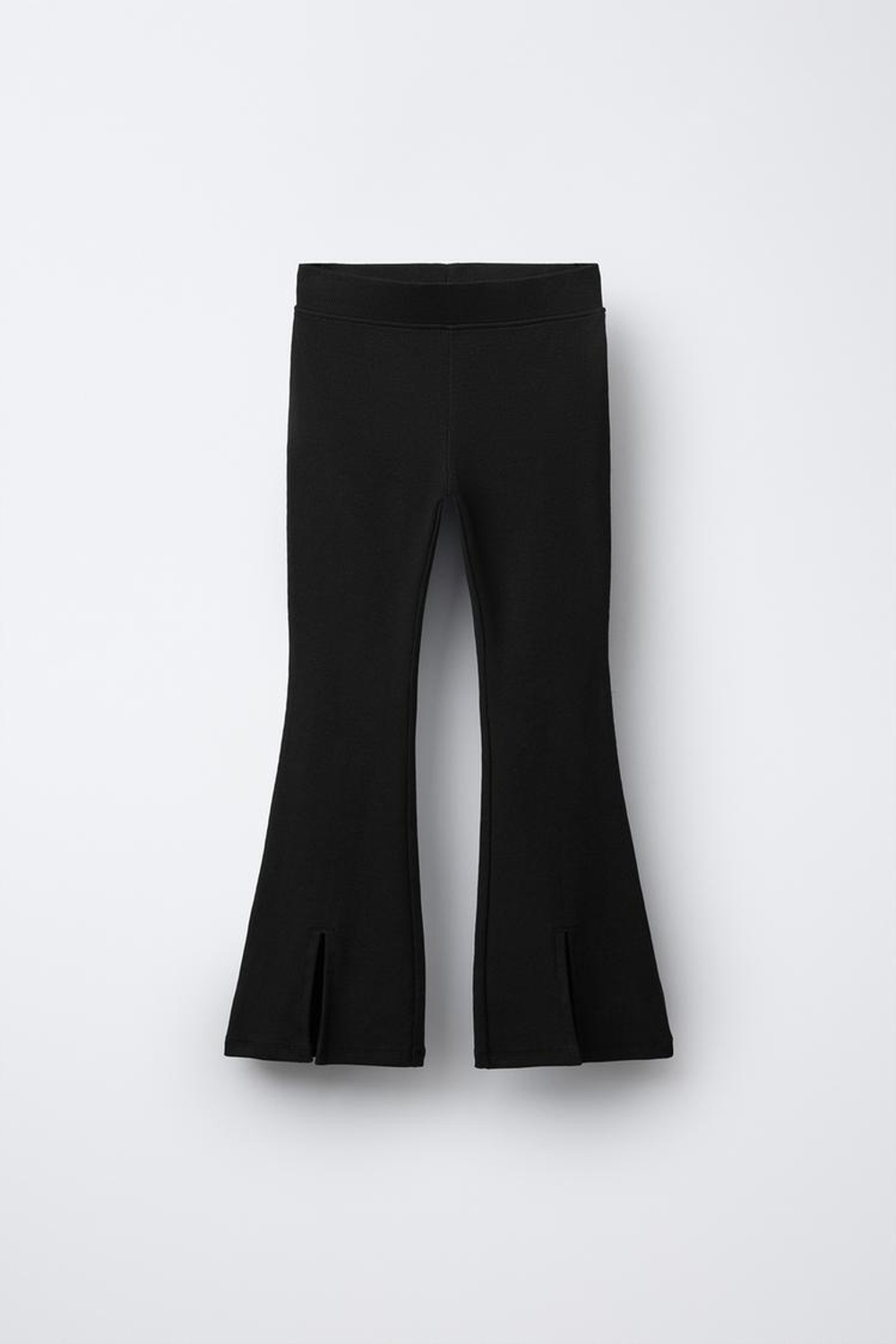 ZARA КОМПЛЕКТ ИЗ ТОЛСТОВКИ И РАСКЛЕШЕННЫХ ЛЕГИНСОВ С НАДПИСЬЮ, КОРИЧНЕВЫЙ