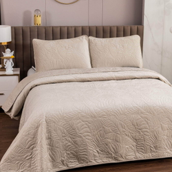 Покрывало 160х220 и наволочка 50х70 Sofi De MarkO Мелисса светло-бежевое