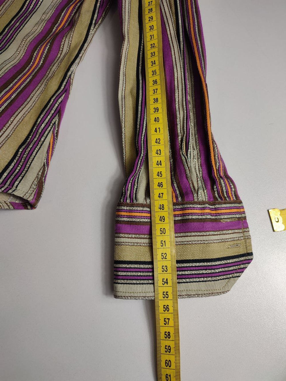 Блузка Oggi в полоску, визуально на 46 размер