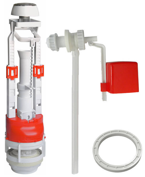 Арматура д/бачка ИНКОЭР с БОК (дл. кл.) 1/2 кнопка  (20/1шт)