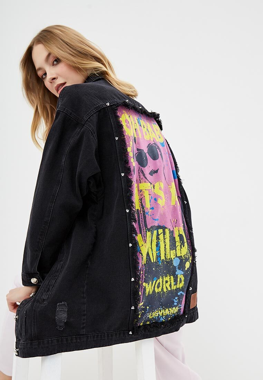 LIGVIANNI Джинсовая куртка Denim Jacket Oh Baby It's a Wild World