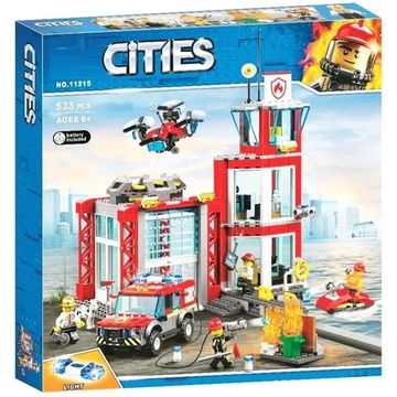 Конструктор Lari «Пожарное депо»  арт. 11215 (City 60215) / 533 детали