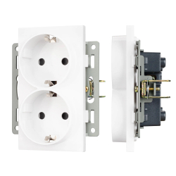Механизм электрической розетки SCT-MEUD-PL-WH (250V, 16A) (Arlight, -) 043764