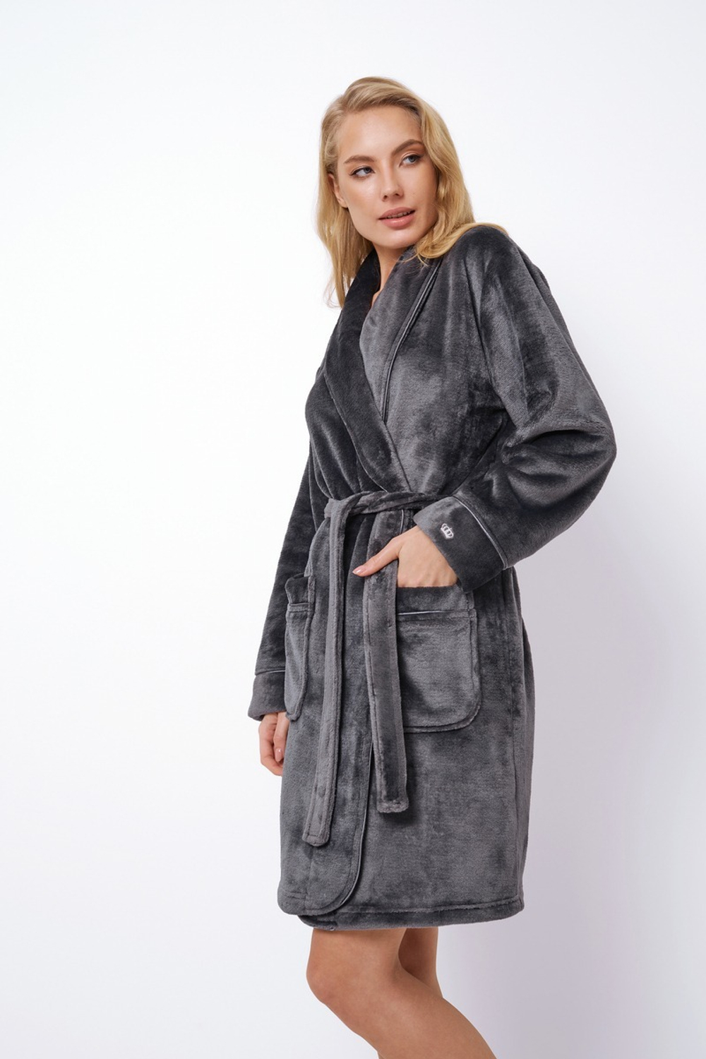 EVA DARK GREY Халат женский ARUELLE