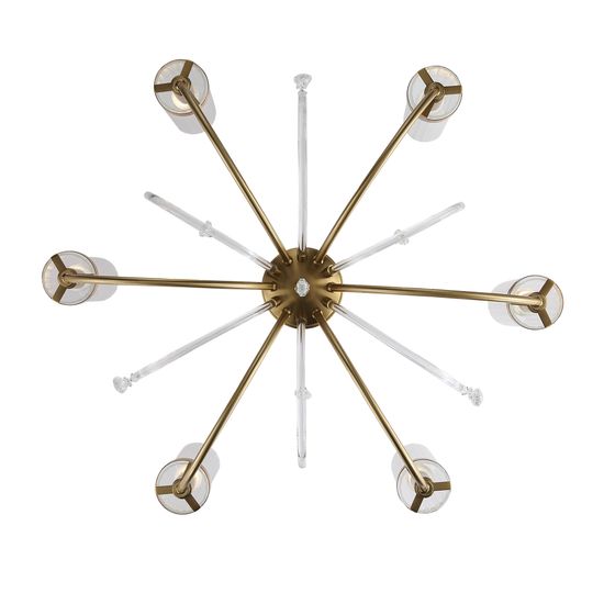 SL1400.303.06 Люстра подвесная ST-Luce Латунь/Латунь, Прозрачный E14 6*40W ILLUMIA