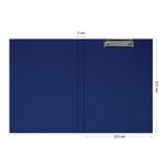 Папка-планшет с зажимом Спейс, бумвинил, синий